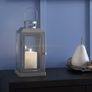 Lanternes décoratives carrées artisanales en métal, décoration intérieure de style industriel, Saint-Valentin, Zahid Exports - Product Image 2