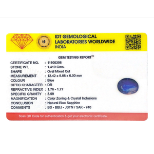 Natural AAA Grade Blue Sapphire 7.05 Carat Loose Gemstone for Fine Jewelry - Product Image 4
