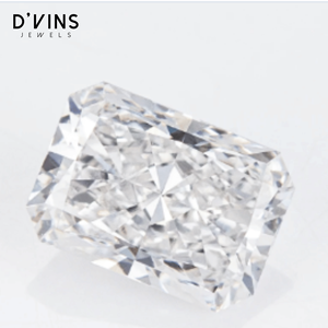 Diamante cultivado en laboratorio D'Vins Jewels de 0.5 quilates, color D, corte radiante para la fabricación de joyas - Product Image 2