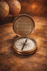 Brújula de Bolsillo de Latón con Calendario Perpetuo y Reloj Solar, Instrumento de Navegación - Product Image 2