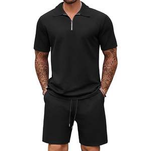 Conjunto Deportivo de Polo y Pantalones Cortos para Hombre, Ropa Deportiva de Secado Rápido, Tejido Transpirable, para Entrenamiento y Running - Product Image 3