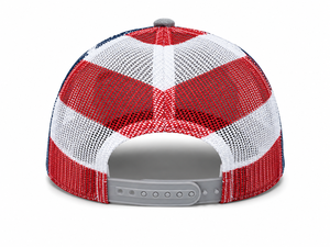 Gorra Trucker Personalizada de 6 Paneles, Perfil Medio, Malla Estructurada, Visera Precurvada, Bordado Frontal, Cierre a Presión de Plástico - Product Image 3