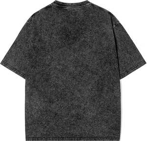 T-shirt vintage à manches courtes en coton 100% délavé à l'acide, poids lourd - Product Image 1