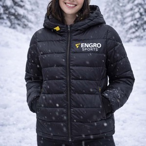 Muestra gratis al por mayor personalizado negro Puffer Jacket ligero de los hombres de invierno con capucha Puffer Jacket y chaquetas a prueba de viento Nuevo estilo - Product Image 2