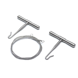 Juego de Herramientas de Corte Óseo Neuroquirúrgico de Acero Inoxidable Gigli Saw Wire Handle Set, Instrumentos Quirúrgicos Ortopédicos Reutilizables con Certificación CE - Product Image 4