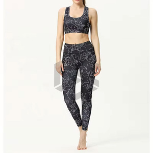 Ensemble de yoga 2 pièces pour femme, taille haute, qualité supérieure, design tendance, personnalisable, écologique, respirant, avec logo frontal, vente en gros - Product Image 6