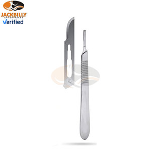 ใบมีดผ่าตัดแบบใช้มือทำจากเหล็กกล้าไร้สนิม บรรจุแยกชิ้น ปลอดเชื้อ ใช้ครั้งเดียว คมกริบ ระดับศัลยกรรม ได้รับการรับรองมาตรฐาน MOL - Product Image 2