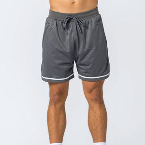 Wholesale Men's Eco-Friendly Breathable Anti-Wrinkle Waterproof Quick Dry Spandex/<b>Polyester</b> Elastic Waist Basketball Shorts Soft - Product Image 2