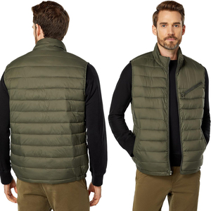 Gilets matelassés personnalisés avec logo, vestes d'équitation rembourrées, vêtements d'hiver décontractés pour l'extérieur, gilets matelassés pour hommes. - Product Image 5