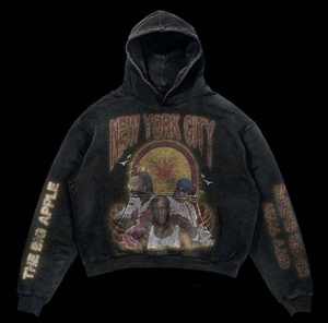 Sudadera con Capucha Oversize para Hombre, de Algodón Grueso de 500GSM, Estilo Urbano, con Bolsillo Canguro, Corte Holgado, para Invierno - Product Image 6
