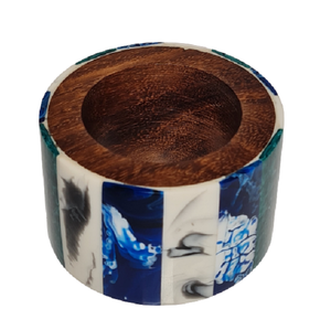 Anillo para Servilletas de Madera y Resina, Diseño Atractivo, Venta Caliente, Resina Multicolor, Artesanía, Porta Servilletas de Madera - Product Image 1