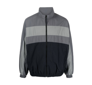 OEM Manufacturer Plus Size Breathable Nylon Windbreaker <b>Jacket</b> Custom Woven Fabric Fur Street Wear Color Block Embroidery <b>Men</b> - Product Image 6