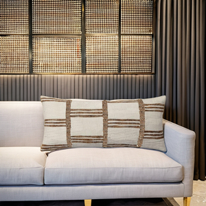 Lumière luxe moderne canapé chambre salon blanc café bande de cuir décoration personnalisé taie d'oreiller décoration housse de coussin - Product Image 4