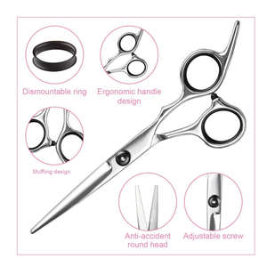 กรรไกรซอยผมปรับระดับได้ ตัดได้อย่างแม่นยำ กรรไกรตัดผมคุณภาพดีที่สุด ผลิตจากสแตนเลสสตีล สำหรับร้านตัดผม ANAAIF - Product Image 3