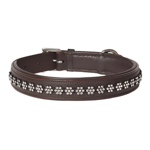 Collar de Cuero para Perro con Cristales de Swarovski, Acolchado, Ajustable, Duradero y de Lujo para Perros Medianos y Grandes, OEM - Product Image 5