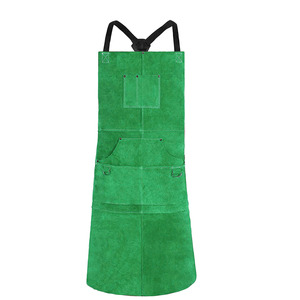 Delantal de soldadura de cuero de vaca, ignífugo, resistente, para construcción industrial, bajo precio, para barbacoa y soldadura - Product Image 3