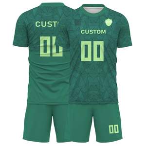 Maillot de football personnalisé gratuit, nouveau design, qualité supérieure, sublimation intégrale, uniforme d'équipe de football, entraînement, t-shirt de football pour hommes en vente - Product Image 1