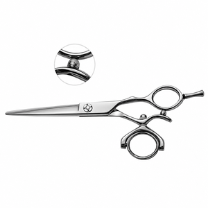 Professional Stainless Steel Hair Cutting Scissors Blunt-Sharp Blade Tip 30 Teeth Right-Handed Ergonomic Barber <b>Shears</b> for Salon - Product Image 4