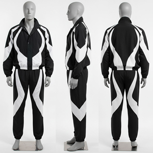 Custom Logo Men's Summer Nylon Windbreaker Sets Breathable Jacket and Joggers Pants Plus Size Two Piece Windbreaker Sets - Product Image 4