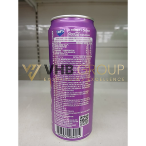 Fanta saveur raisin 330ML en canette, vente en gros - Product Image 3