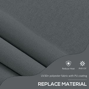Toldo Retráctil Gris Oscuro 8x4, Fácil de Instalar, Protección Solar Independiente, Resistente a los Rayos UV, 5m Máx., Marco de Aluminio, 3m - Product Image 6