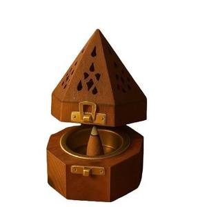 Quemador de Incienso Orgánico Ecológico de Madera Natural, Incensario Rústico Hecho a Mano, Recolector de Ceniza, Incienso Indio para Ceremonias Religiosas - Product Image 2