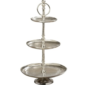 Support à gâteau à trois niveaux en cuivre avec motif éventail, présentoir à desserts réutilisable pour fêtes, plateau de service pour cupcakes, décoration intérieure - Product Image 6