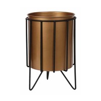 Pot Bunga Besi Modern, Tahan Lama, Ringan, Cocok untuk Dalam & Luar Ruangan, Dekorasi Rumah, Taman, Hotel, Restoran, Ruang Tamu