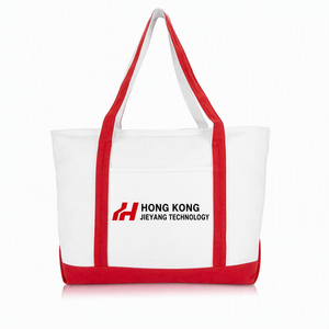 Wholesale Fashion <b>Shopping</b> Zipper Print Women Cotton <b>Canvas</b> Tote <b>Bag</b> with Custom Printed Logo - Product Image 2