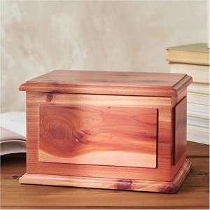 <b>Black</b> Wooden Cremation Urn For Adult Human Ashes With Customizable Designs Container Ashes Urn With Free <b>Velvet</b> Bag - Product Image 4
