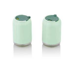 Dual <b>Salt</b> Pepper Dispenser Sustainable Plastic Spice <b>Shaker</b> Set Space-Saving Easy Clean for Restaurants Home-round Medium - Product Image 3