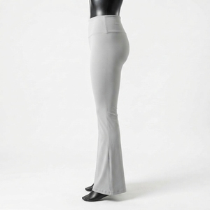 Custom Women's Mid Waist Breathable Quick Yoga Pants <b>Flare</b> <b>Leggings</b> Gym Workout Yoga <b>Flare</b> Pants - Product Image 3