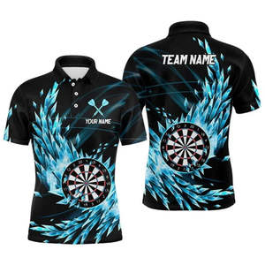 เสื้อโปโลพิมพ์ลายแบบซับลิเมชั่นสำหรับผู้ชาย  ผ้าโพลีเอสเตอร์ 100% - Product Image 5