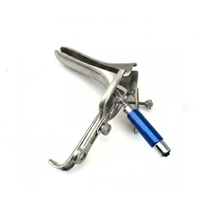vaginal speculum with fiber <b>optic</b> light guide | Premium Stainless Steel - Product Image 1