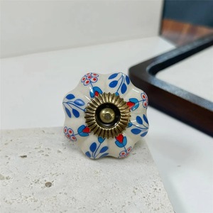 <b>ceramic</b> bedroom drawer <b>knobs</b> Antique Style <b>Ceramic</b> Cabinet <b>Knob</b> Round Drawer Pull Decorative Furniture Hardware - Product Image 4