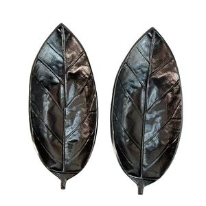 Vente flash Bol à fruits secs en feuilles avec finition nickel noir Fait à la main Utilisé pour les fêtes, les mariages et la maison au prix le plus bas - Product Image 1