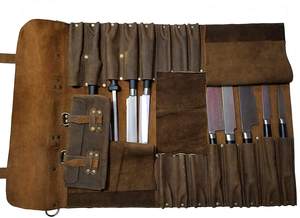 Bolsa de Cuero para Cuchillos de Chef, Estilo Vintage, Resistente, Portátil, de Alta Calidad, para Cocina, LKR-0308, Precio de Fábrica al por Mayor - Product Image 2