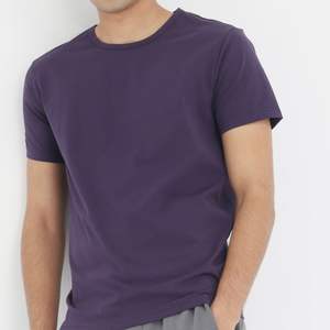 T-shirts personnalisés 100 % coton Spandex pour hommes – Nouvelle collection été 2026 – Couleurs unies – Coupe ajustée – Fabricant OEM ODM - Product Image 3