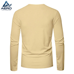 Wholesale <b>Men's</b> Full <b>Sleeve</b> Shirts, Casual Fashion <b>Long</b> <b>Sleeve</b> <b>Tops</b> With Custom Logo OEM ODM Service <b>Men</b> Outer Wear T-Shirt - Product Image 2