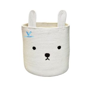 Panier bébé en coton fait main, berceau en corde, panier de couchage pour nouveau-né, décoration de chambre d'enfant, vente en gros - Product Image 3