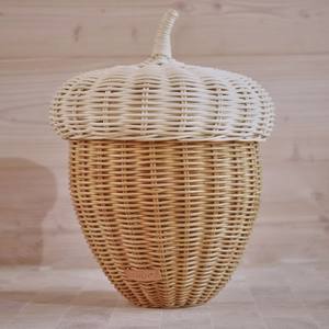 Panier en rotin tressé à la main de qualité supérieure, en forme de fruit, pour la décoration de la chambre d'enfant - Product Image 5