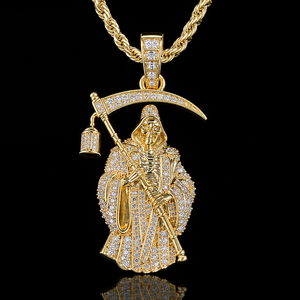 สร้อยคอจี้รูปดาบ Briva Jewels BP-95 ประดับเพชร CZ มอยส์ซาไนต์ ชุบทองคำขาว/ทอง สำหรับผู้ชาย สไตล์ฮิปฮอป ของขวัญแนวสตรีท พร้อมตัวอย่างสินค้า - Product Image 5