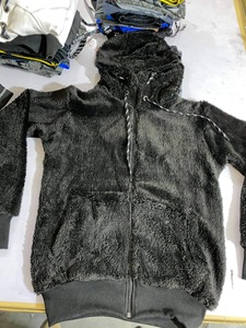 Men's Fur Mountain Heavyweight Cotton Fleece Pullover Hoodie Jacket 450g Heavy Washing Distressed Eco-Friendly Windproof - Product Image 3