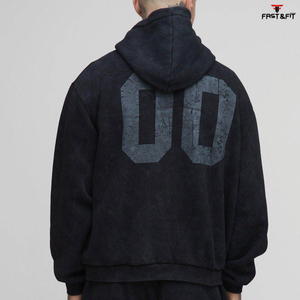High Quality Winter Solid Waterproof Windproof Custom Unisex 100% Cotton Casual Hooded Sweatsuit <b>Jogger</b> <b>Set</b> - Product Image 4