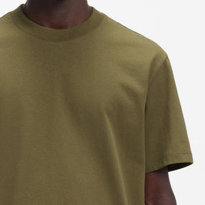 T-shirt homme à manches courtes, imprimé graphique minimaliste, coupe ample, style urbain, décontracté, pour l'extérieur, collection été, prix usine - Product Image 4