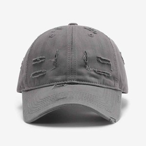 Vintage Distressed Baseball <b>Cap</b> Unisex Adjustable 6-Panel Cotton Solid Color Casual Hat for Adults Spring <b>Summer</b> - Product Image 2