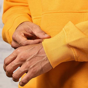 Oversized Men's 100% Cotton Solid Hoodies-High Quality Winter Street Wear Customizable Design Top Selling - Product Image 6