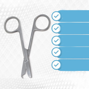 Ciseaux à suture de qualité supérieure 3,5 pouces, crochet délicat en croissant pour la suppression des sutures, kits de premiers secours, formation EMS, garantie 2 ans - Product Image 2
