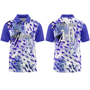 เสื้อคริกเก็ตทีมแบบกำหนดเอง ไซส์ใหญ่ ดีไซน์แบบซับลิเมชั่น น้ำหนักเบา ระบายอากาศได้ดี ชุดกีฬา ฤดูใบไม้ผลิ ฤดูร้อน ผู้จำหน่ายขายส่ง - Product Image 1