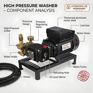 Hidrolavadora de Alta Presión de 3HP y 350 Bares, Máquina de Limpieza Industrial para Autos, Unidad de Bomba de Potencia para Garaje, Taller, Fábrica - Product Image 3